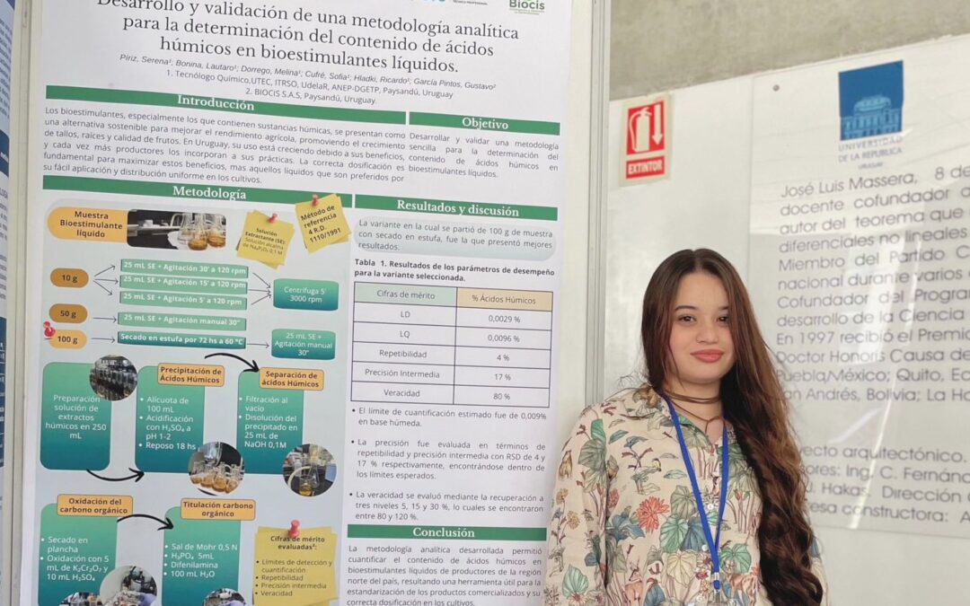 Biocis y UTEC Reciben el Premio al Mejor Póster en el Congreso Uruguayo de Química Analítica